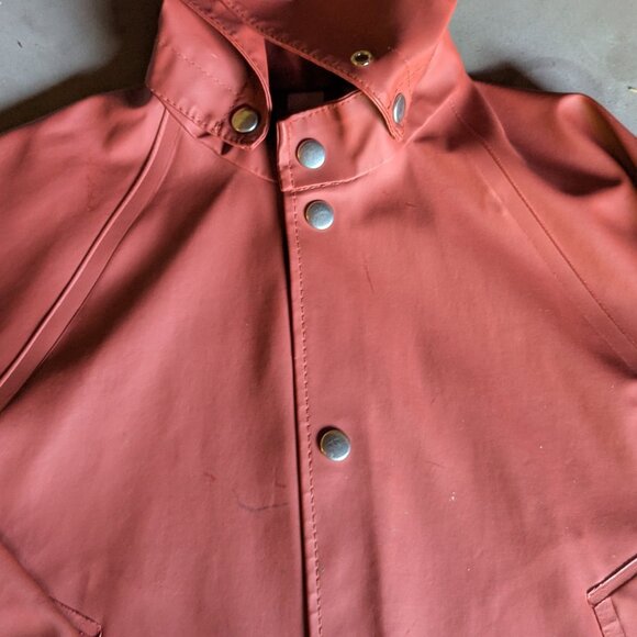 STUTTERHEIM Kid's Stockholm Mini Raincoat, Barn Red, - Picture 6 of 16